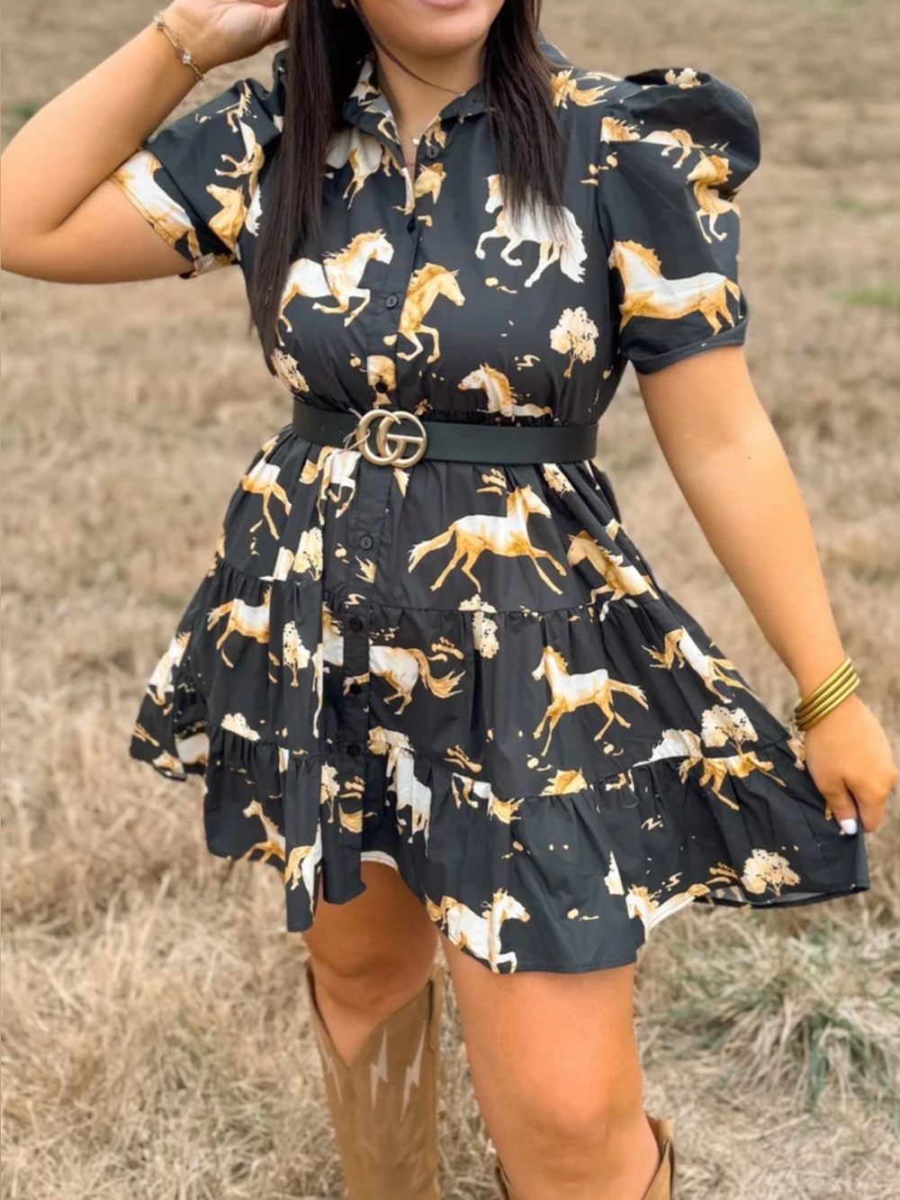JODIFL Wild Horses Mini Dress